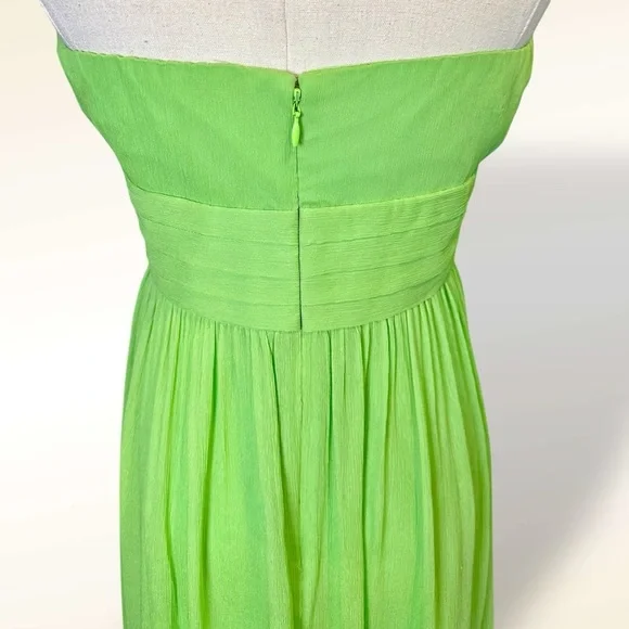 J. Crew ‘Juliet’ Strapless A-Line 100% Silk Special Occasion Y2K Dress Size 6
